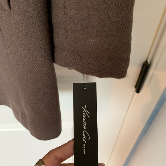 Kenneth Cole Tan Wool coat. size 8 NWT - Picture 6 of 14